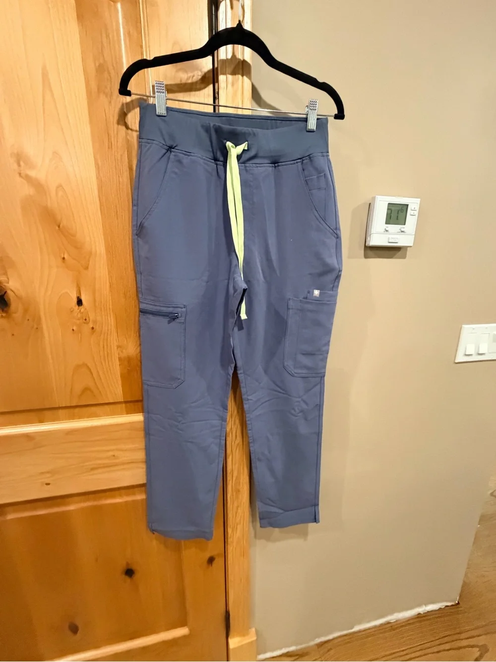 FIGS high waist yola scrub pant in space navy